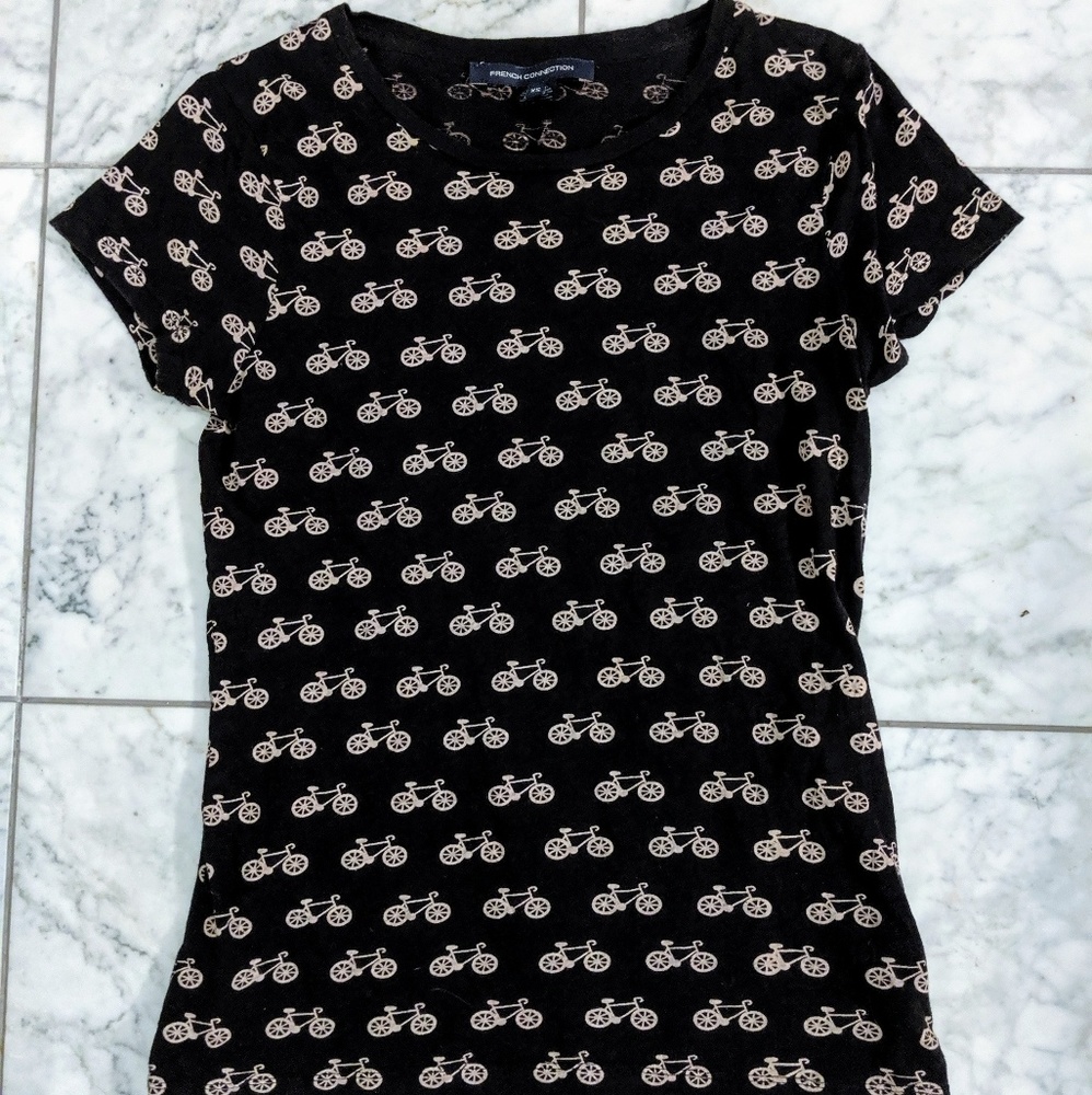 French Connection - Bicycle Print Tee